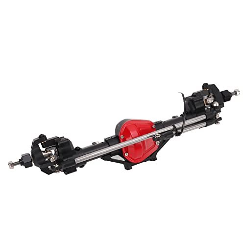 Yctze CNC -Metall -Front Portalachse für Axiale SCX10 /10 RC Crawler Verbesserte Haltbarkeit & Leistung (Black) von Yctze