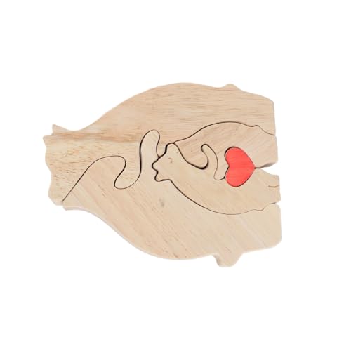 Yctze Exquisite Eleded Holzbären -Puzzle -Kunst für Familienfeier, Ique -Mutter, und Wohnkultur von Yctze