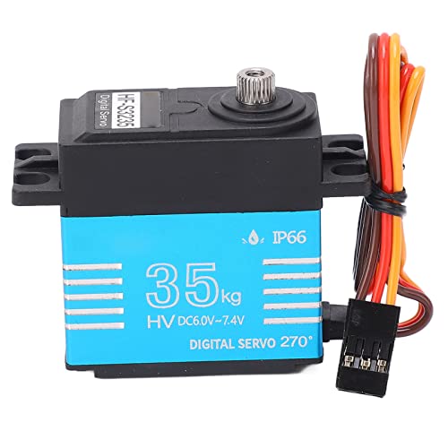 Yctze Hochgeschwindigkeits -RC -Servo Motor für /8/10 /12 Autos und Boote, IP66, Leichtes Aluminiumlegierungs Design, 35 Kg Leistung von Yctze