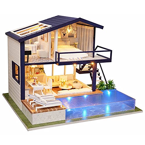 Yctze Hölzerne Ature House Deco Ornament DIY Assembly Kit für - und Ique Geschenkidee (Zeitwohnung) von Yctze