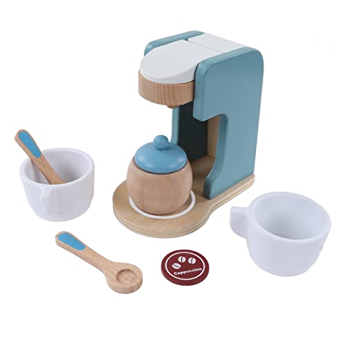 Yctze Holzkaffeemaschinenspielzeug für Einfallsreich - Engagiertes und Farbenfrohes Play -Set für Jungen und Mädchen Yctze Holzkaffeemaschinenspielzeug für Einfallsreich - Engagiertes und Farbenfrohes Play -Set für Jungen und Mädchen von Yctze