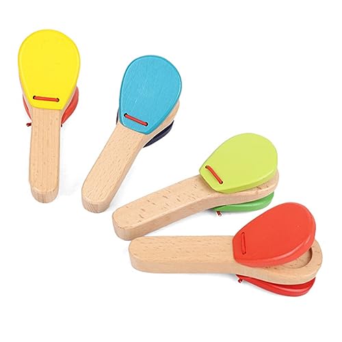 Yctze Holzmusik für Kleinkinder - Handspielspielzeug Castanet -Percussion für Frühe Bildungs- und Unterhaltungsaktivitäten Yctze Holzmusik für Kleinkinder - Handspielspielzeug Castanet -Percussion für Frühe Bildungs- und Unterhaltungsaktivitäten von Yctze