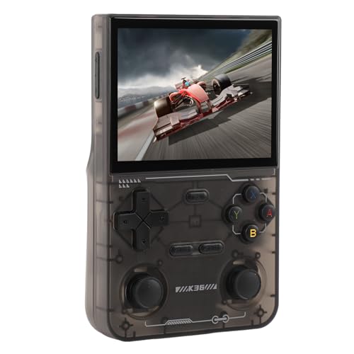 Yctze Joystick Handheld-Game-Player 3,5-Zoll-Bildschirm 64G-Speicherkarte für CPS1 CPS2 CPS3FBA Retro-Handspielkonsole mit 640x480-Bildschirm 3500-mAh-Akku Mehrere Spiele (Black) von Yctze