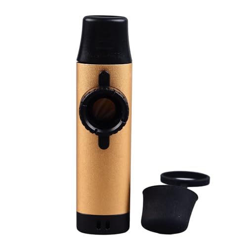 Yctze Kazoo Tragbares Abs -Plastik -Musikinstrument mit 5 Membranen für Gitarre, Ukulele und Keyboard (GOLD) von Yctze