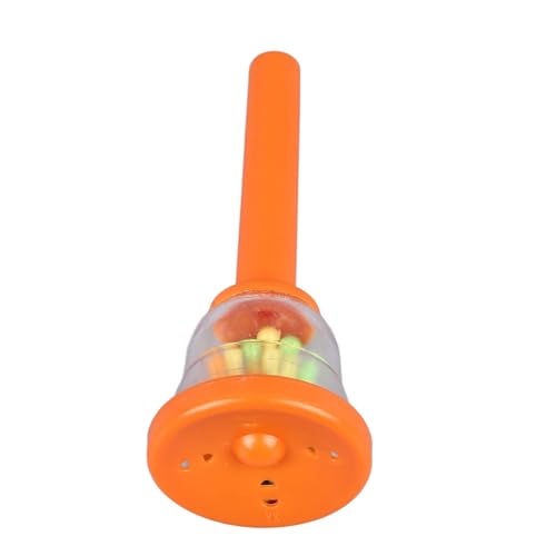 Yctze Kindergelb -Hand -Glocken Instrument für Kinder Leicht Percussion für Frühe Musikausbildung und Festliche Dekoration (W216 Orange) von Yctze