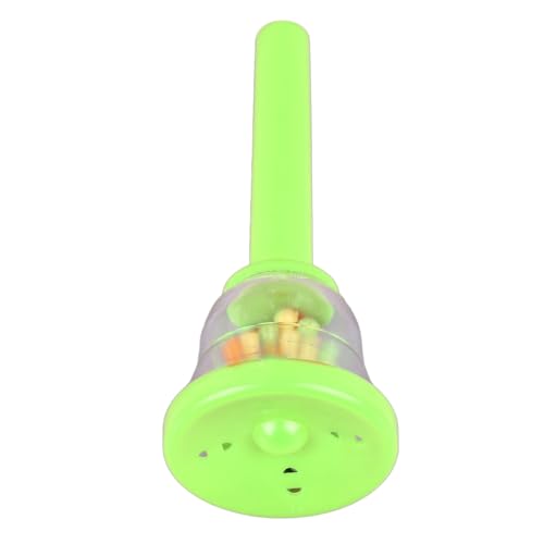 Yctze Kindergelb -Hand -Glocken Instrument für Kinder Leicht Percussion für Frühe Musikausbildung und Festliche Dekoration (W218 Grün) von Yctze