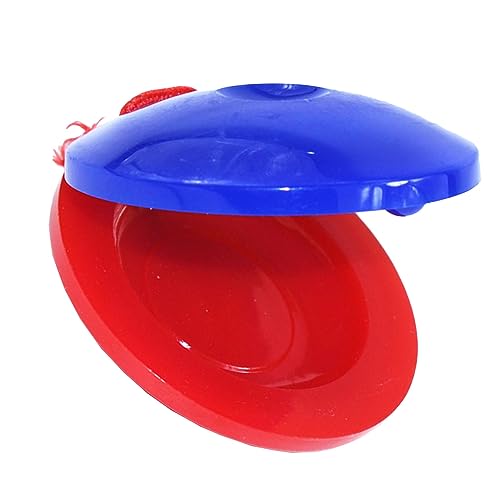 Yctze Kinderplastik Castanet Musikinstrument für Ythm und Koordinationsentwicklung bei Kindern (Rotblau) von Yctze