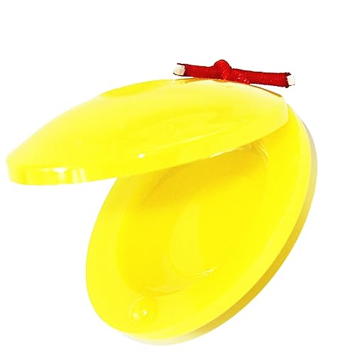 Yctze Kinderplastik Castanet Musikinstrument für Ythm und Koordinationsentwicklung bei Kindern (Yellow) von Yctze