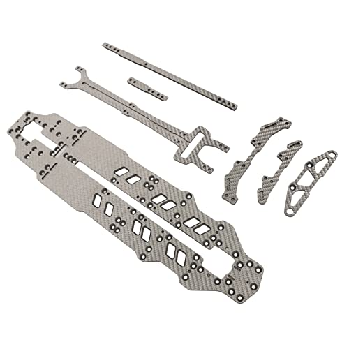 Yctze Premium 3K Carbon Faser -Chassis -Kit für /10 Skala Xpress AT1S RC CAR Upgrade Teile (Silbernes SSG) von Yctze