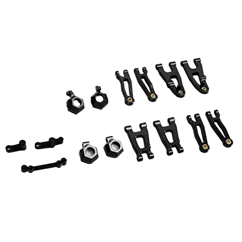Yctze Premium Aluminium -Legierung RC Upgrade -Teile Kit für UDI UD1603 UD1604 /16 Autos Leichtes, Komplettes Set (Black) von Yctze