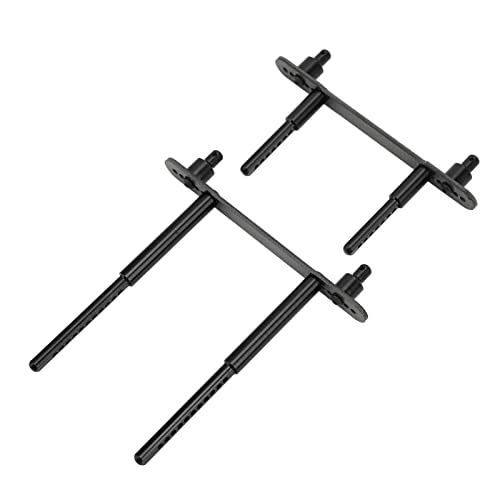Yctze Premium -Aluminium -Legierungs Kohlefaser RC Shell Säulen Kit für Axial SCX10 90046 90047/10 Autos mit Einfacher Installation (Black) von Yctze