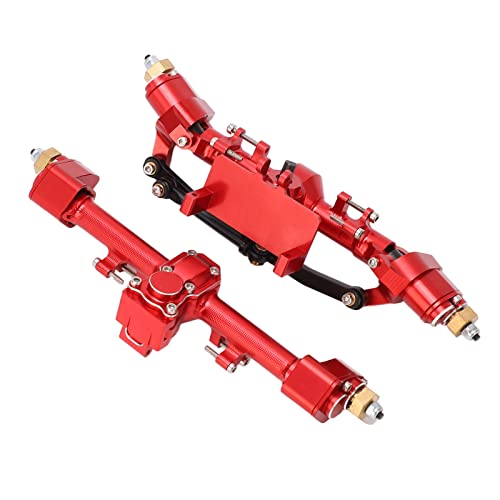 Yctze RC -Autometall -Portalachse für Axial /24 SCX24 Aluminiumlegierung Upgrade (Rot) von Yctze