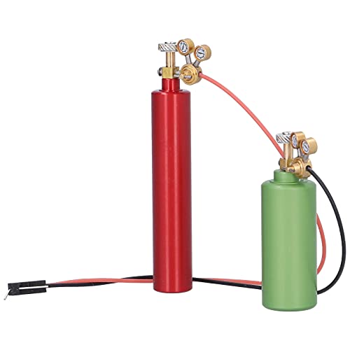 Yctze Simulation Sauerstoffzylinder Acetylenflasche für Axiale SCX10 90046/10 RC -Auto -Upgrade und Dekoration (rot und Grün) von Yctze
