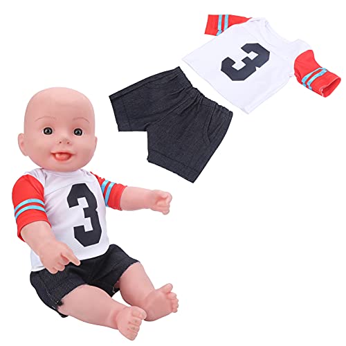 Yctze T-Shirt Babypuppenkleidung Set für 18-Zoll (QD18-048 Nr. 3 T-Pack) von Yctze