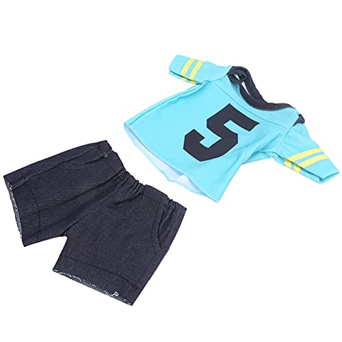 Yctze T-Shirt Babypuppenkleidung Set für 18-Zoll (QD18-049 Nr. 5 T-Suit-Männer) von Yctze