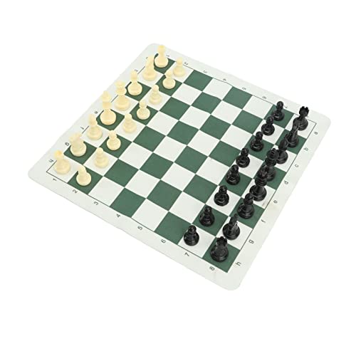 Yctze Tragbares Schach -Set mit PU -Imitation Lederbrett und 32 PS Plastikstücken Reisefreundlichkeitsbeutel Enthalten Yctze Tragbares Schach -Set mit PU -Imitation Lederbrett und 32 PS Plastikstücken Reisefreundlichkeitsbeutel Enthalten von Yctze