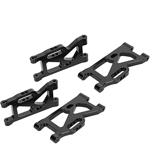 Yctze Vorderer Heckschwung Arm Kit für Wltoys 144001/14 RC -Auto - Metall Upgrade Teile in (Black) von Yctze