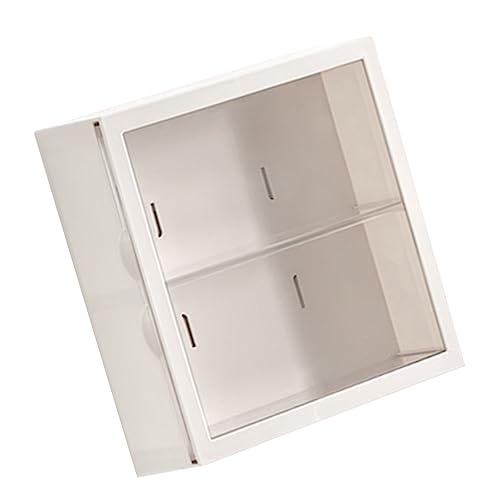Yctze WALSMOTTED SHOSCASE VERFAHREN HABLE FÜR DLEIBEN Kasten -Zeiten - DAST Proof Lagerregal für Aktionszahlen, Puppen und Kleine Sammlerstücke (White) von Yctze