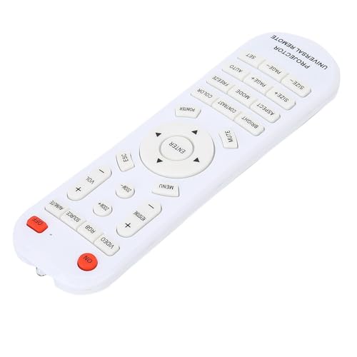 Yctze Weißer Fernbedienungsersatz für Projektor - Drahtloser Controller mit 10 M Bereich - Kompatibel mit Verschiedenen Projektormodellen Yctze Weißer Fernbedienungsersatz für Projektor - Drahtloser Controller mit 10 M Bereich - Kompatibel mit Verschiedenen Projektormodellen von Yctze