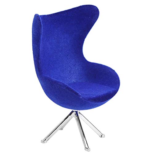 Yctze YCTZE Miniatur Flocking Sofa Chair Model für 1:12 Puppenhausdekoration - Süßes Möbelzubehör für und Sammler (Blue) von Yctze