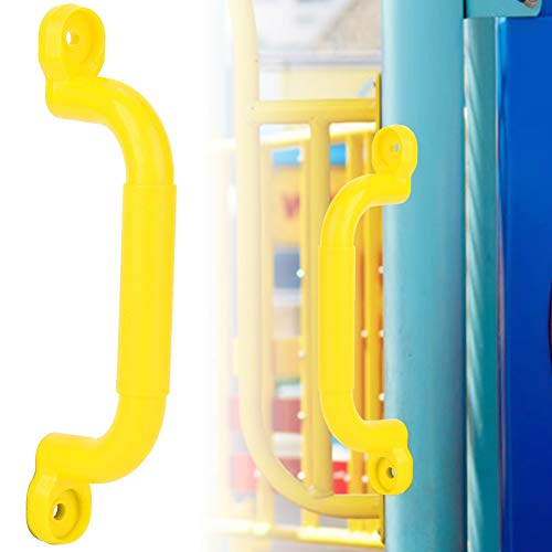 Yctze rutschfeste Spielplatz-Sicherheitsgriffe, Paar – Langlebiges Kunststoff-Schaukelzubehör – Ideal für und Kinderspielgeräte Im Freien (Yellow) von Yctze