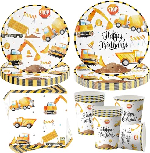 50 Stück Baustelle Partygeschirr Geburtstag Deko,Bagger Pappteller Kindergeburtstag,Bagger Partygeschirr Set,Deko Partyzubehör Pappteller Set,Party Geschirr für 10 Gäste 50 Stück Baustelle Partygeschirr Geburtstag Deko,Bagger Pappteller Kindergeburtstag,Bagger Partygeschirr Set,Deko Partyzubehör Pappteller Set,Party Geschirr für 10 Gäste von YeahBoom
