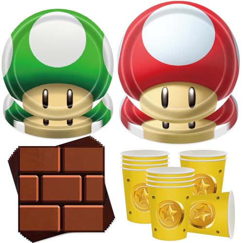 50 Stück Partygeschirr Set,Kindergeburtstag Partygeschirr,Geburtstag Party Geschirr Set,Partyzubehör Pappteller Set,Mit Teller Becher Servietten,Party Geschirr für 10 Gäste 50 Stück Partygeschirr Set,Kindergeburtstag Partygeschirr,Geburtstag Party Geschirr Set,Partyzubehör Pappteller Set,Mit Teller Becher Servietten,Party Geschirr für 10 Gäste von YeahBoom