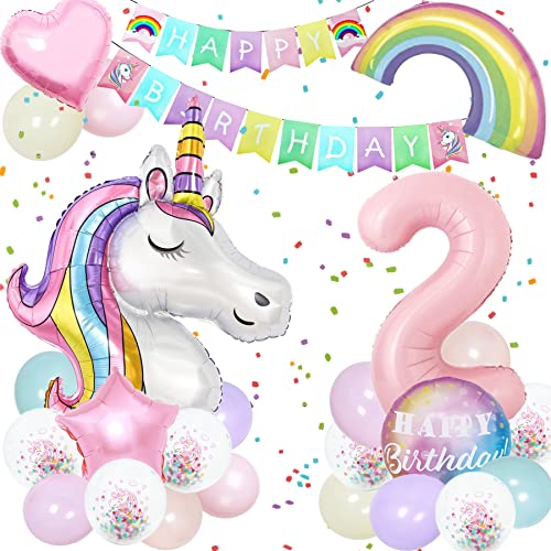 Einhorn Geburtstagsdeko,3D Einhorn Luftballon,Riesen Folienballon Macaron 2,Einhorn Folienballon Set mit Happy Birthday Banner,Rainbow Cloud Balloons für Mädchen Geburtstags Festival Dekoration Einhorn Geburtstagsdeko,3D Einhorn Luftballon,Riesen Folienballon Macaron 2,Einhorn Folienballon Set mit Happy Birthday Banner,Rainbow Cloud Balloons für Mädchen Geburtstags Festival Dekoration von YeahBoom