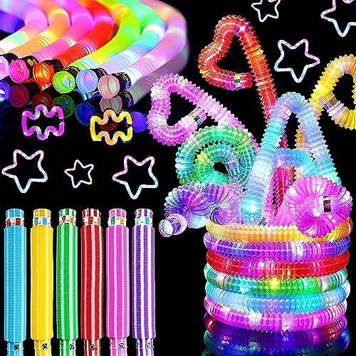 Knicklicht Pop Tubes,12PCS Leuchtstäbe,LED Leuchtspielzeug,LED Stretchrohr,Party Supplies Leuchtstäbe,Partyzubehör im Dunkeln Röhrchen,Geburtstagsparty Dekoration Set, Leuchtende Armbänder Party Deko Knicklicht Pop Tubes,12PCS Leuchtstäbe,LED Leuchtspielzeug,LED Stretchrohr,Party Supplies Leuchtstäbe,Partyzubehör im Dunkeln Röhrchen,Geburtstagsparty Dekoration Set, Leuchtende Armbänder Party Deko von YeahBoom