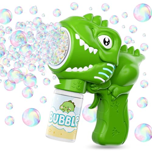 Seifenblasenpistole,Seifenblasenmaschine,Seifenblasen Machine,mit 1 Stück Seifenblasenflüssigkeit Tank,Blasenspielzeug Geschenk für Kinder/Geburtstag/Party, Bubble Gun Machine von YeahBoom