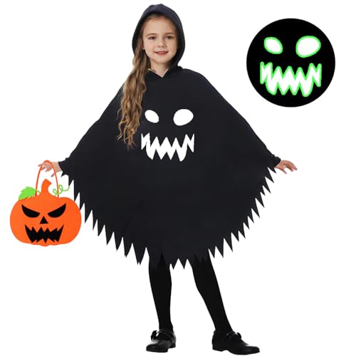 YeahBoom Geister Kostüm Kinder,Geist Umhang Gespenst für Kinder,Glow in the Dark Geister Kostüm,Halloween Kind Geister Kleidung,Gespenst Kleidung für Mädchen Jungen Baby Kleinkinder YeahBoom Geister Kostüm Kinder,Geist Umhang Gespenst für Kinder,Glow in the Dark Geister Kostüm,Halloween Kind Geister Kleidung,Gespenst Kleidung für Mädchen Jungen Baby Kleinkinder von YeahBoom
