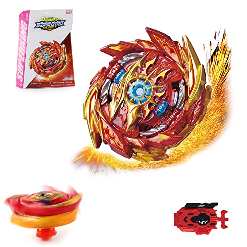 YeahBoom Bey Burst Turbo Blade Set,Metall Fusion Kampf Kreisel,4D Metal Fusion Kreisel mit Starter,Bey Metal Fusion Blade mit Launcher,Spielzeug Geschenk Sets für Kinder Jugendliche von YeahBoom