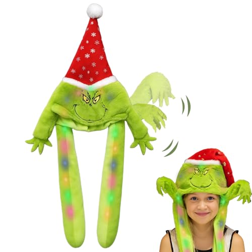YeahBoom Mütze mit Beweglichen Ohren LED,Mütze mit Ohren,Weihnachtsmützen mit Led,Beweglicher Ohr-Kaninchen-Hut,Cosplay Urlaub Weihnachten Halloween Karneval Party Geschenk für Damen Mädchen Kinder YeahBoom Mütze mit Beweglichen Ohren LED,Mütze mit Ohren,Weihnachtsmützen mit Led,Beweglicher Ohr-Kaninchen-Hut,Cosplay Urlaub Weihnachten Halloween Karneval Party Geschenk für Damen Mädchen Kinder von YeahBoom