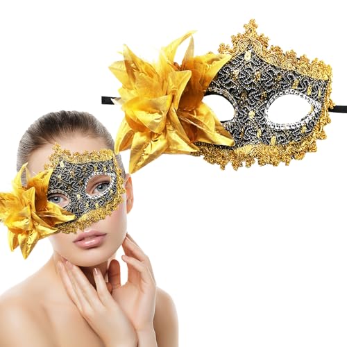 YeahBoom Venezianischen Masquerade Maske,Spitze Maske,Venezianische Maske Spitze Damen,Maskerade Ball Maske,Karneval Dekorationen Venezianische Masken für Frauen,für Halloween Karneval Party Kostüm von YeahBoom