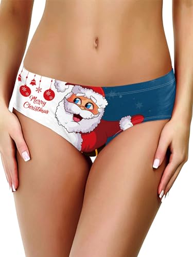 Yeahdor Damen Wiehnachten Kostüm Weihnachtsslips Lustig Weihnachtsuntershorts String Schneemann Druck Weihnachten Unterwäsche Typ B L Yeahdor Damen Wiehnachten Kostüm Weihnachtsslips Lustig Weihnachtsuntershorts String Schneemann Druck Weihnachten Unterwäsche Typ B L von Yeahdor