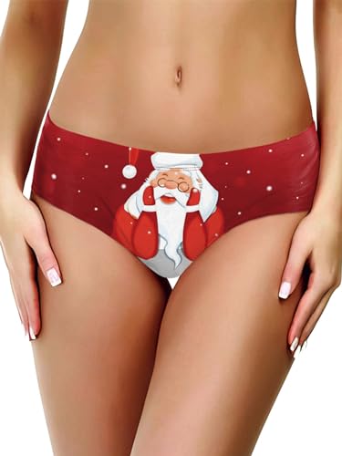 Yeahdor Damen Wiehnachten Kostüm Weihnachtsslips Lustig Weihnachtsuntershorts String Schneemann Druck Weihnachten Unterwäsche Typ C L Yeahdor Damen Wiehnachten Kostüm Weihnachtsslips Lustig Weihnachtsuntershorts String Schneemann Druck Weihnachten Unterwäsche Typ C L von Yeahdor
