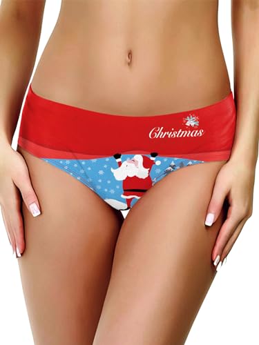 Yeahdor Damen Wiehnachten Kostüm Weihnachtsslips Lustig Weihnachtsuntershorts String Schneemann Druck Weihnachten Unterwäsche Typ D L Yeahdor Damen Wiehnachten Kostüm Weihnachtsslips Lustig Weihnachtsuntershorts String Schneemann Druck Weihnachten Unterwäsche Typ D L von Yeahdor
