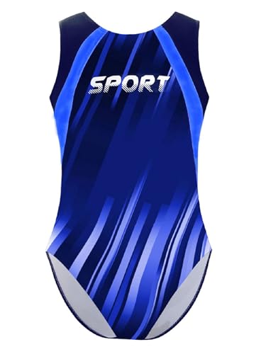 Yeahdor Damen - und Mädchens Sportliche Sleeveless Gymnastik - Leotard Druckdesign für Gymnastik - Ballett - Tanz - Performance Blau 158-164 Yeahdor Damen - und Mädchens Sportliche Sleeveless Gymnastik - Leotard Druckdesign für Gymnastik - Ballett - Tanz - Performance Blau 158-164 von Yeahdor