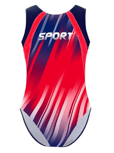 Yeahdor Damen - und Mädchens Sportliche Sleeveless Gymnastik - Leotard Druckdesign für Gymnastik - Ballett - Tanz - Performance Rot 146-152 Yeahdor Damen - und Mädchens Sportliche Sleeveless Gymnastik - Leotard Druckdesign für Gymnastik - Ballett - Tanz - Performance Rot 146-152 von Yeahdor