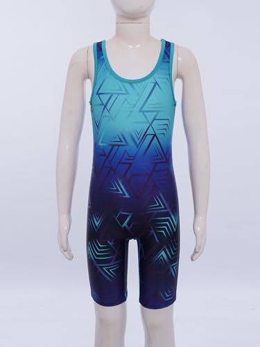 Yeahdor Kinder Jungen Mädchen Geometrisch Bedruckter Wrestling Singlet Ärmelloses Sport Bodysuit für Radfahren Workout Gymnastik Yoga Hellblau 134-140 Yeahdor Kinder Jungen Mädchen Geometrisch Bedruckter Wrestling Singlet Ärmelloses Sport Bodysuit für Radfahren Workout Gymnastik Yoga Hellblau 134-140 von Yeahdor