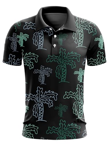 Yeahdor Neues Casual Herren-golf-druck-shirt Sommer, Atmungsaktiv & Schweißableitend, Relaxed Fit, Blumenmuster Typ A XXL Yeahdor Neues Casual Herren-golf-druck-shirt Sommer, Atmungsaktiv & Schweißableitend, Relaxed Fit, Blumenmuster Typ A XXL von Yeahdor
