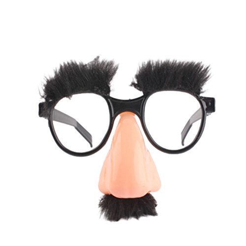 YeahiBaby Disguise Gläser Lustige Brillen mit Große Nase Augenbraue Schnurrbart Prank Tool Party Favor von YeahiBaby
