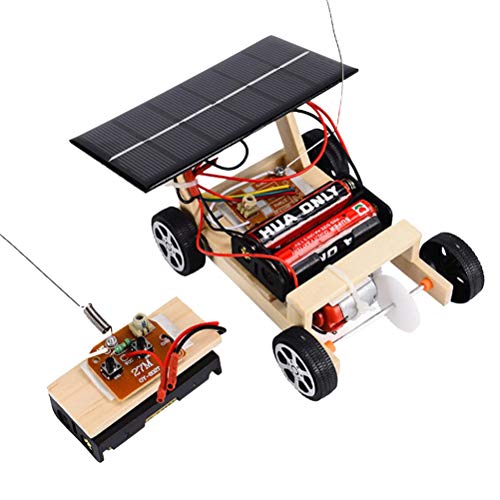 YeahiBaby Hölzerne DIY solarbetriebene RC Auto Puzzle Montage Wissenschaft Fahrzeug Spielzeug Set für Kinder von YeahiBaby