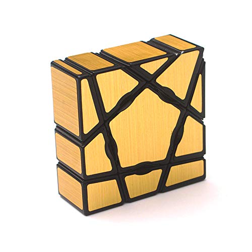 Yealvin 1x3x3 Ghost Cube 133 Speed Magic Cube Puzzle Würfel Floppy 3x3x1 Gold Aufkleber Zauberwürfel von Yealvin