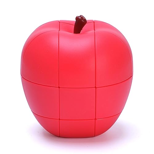 Yealvin 3D Fruchtwürfel 3×3 Magic Speed Cube Kinder Lernspielzeug Puzzle Würfel Denksportaufgabe (Apfel) von Yealvin