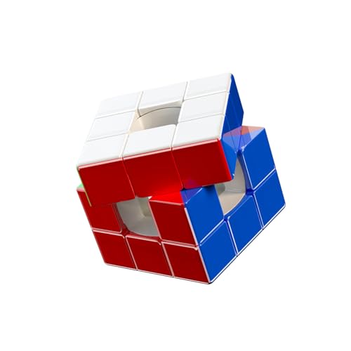 Yealvin 3x3 Void Magnetwürfel 3x3x3 Hollow Magic Speed Cube Puzzle Spielzeug Denksportaufgaben Kinder Intellektuelle Entwicklung Bunt von Yealvin