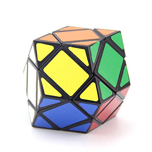 Yealvin 6-Achsen Dodekaeder Magic Speed Cube 3x3x3 Diamant Cube Puzzle Cube Gehirn Teasers Schwarz von Yealvin