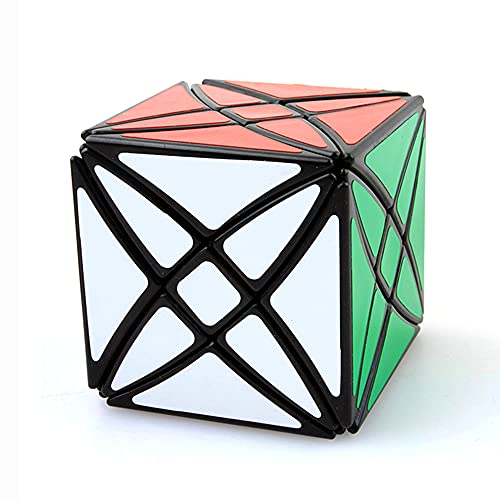 Yealvin 8-Achsen Zauberwürfel Black Skewb Twisty Puzzle Cube Denksportaufgaben Smooth Magic Cubes Puzzles Kollektion (8-Achsen Hexaeder Würfel) von Yealvin