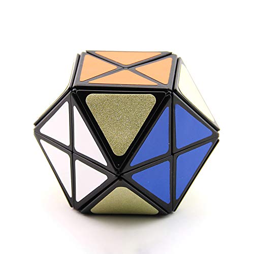 Yealvin Hubschrauber-Würfel Schwarzer Twisty Copter Zauberwürfel für Kinder Antistress-Spielzeug Denksportaufgabe Kreative Geschenke (12-Achsen-Tetradecahedra-Würfel) von Yealvin