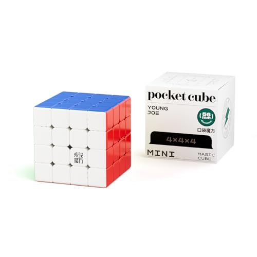 Yealvin Pocket-Serie Mini-Magnetischer Zauberwürfel Speed Cube für Kinder - Puzzlespiele und Denksportaufgaben Kollektion Enlightenment Cube (4×4 Magnetischer Zauberwürfel) von Yealvin